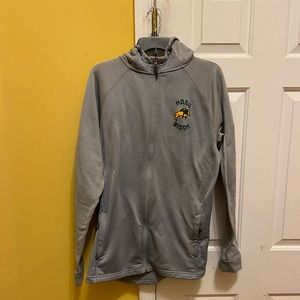 Drawstring hooded fleece zip up jacket NDSU Football merchandise